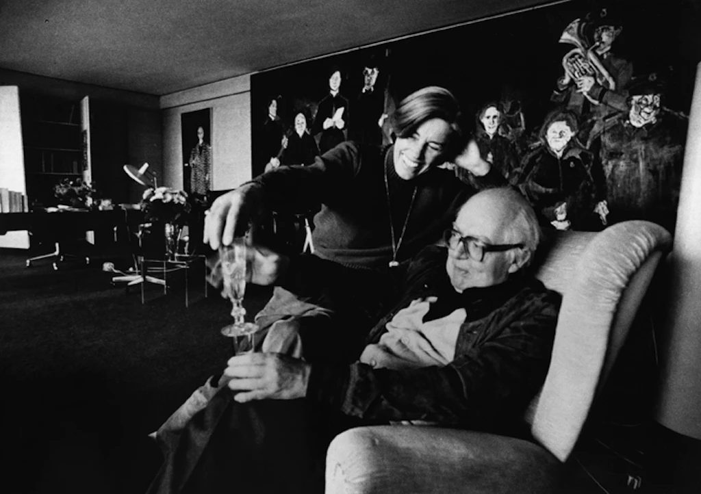 1984. Mit seiner zweiten Frau Charlotte Kerr Dürrenmatt. Foto: Sabine Wunderlin