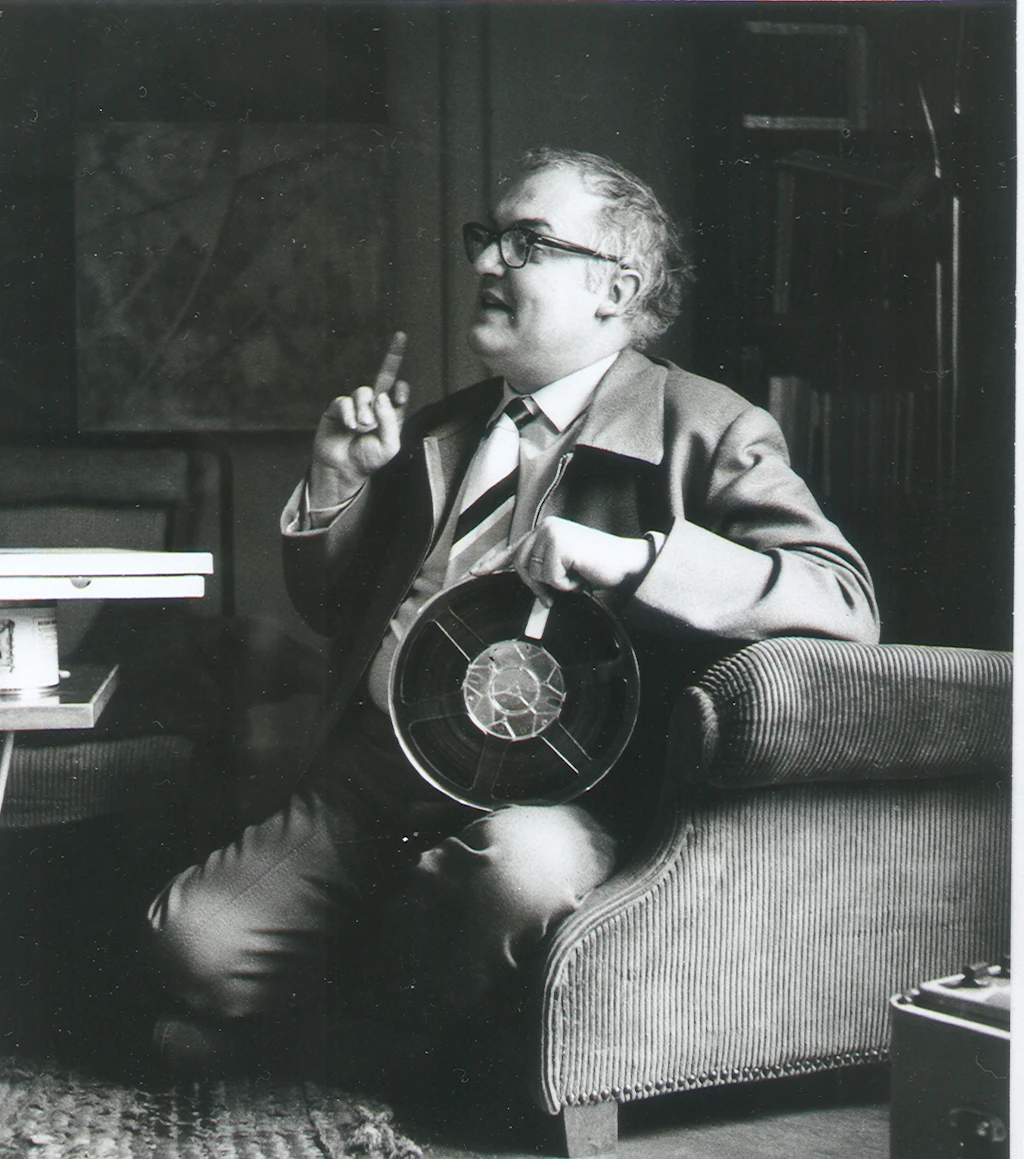 1959. Dürrenmatt in Neuchâtel, Foto: Robert Häusser
