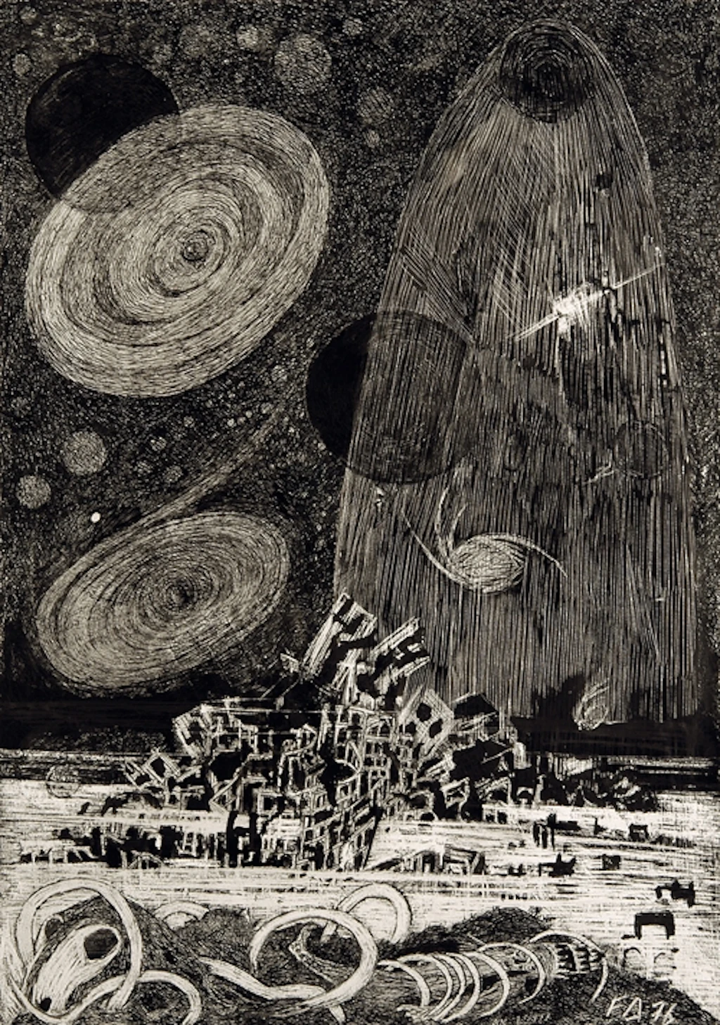Turmbau V: Nach dem Sturz, 1976