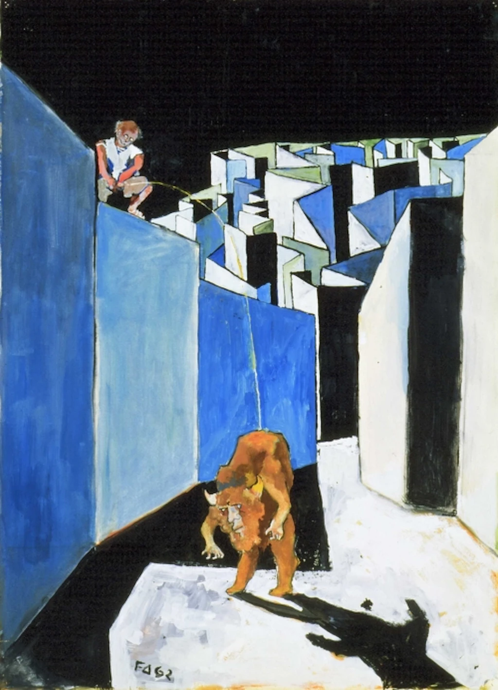 Labyrinth I: Der entwürdigte Minotaurus, 1962