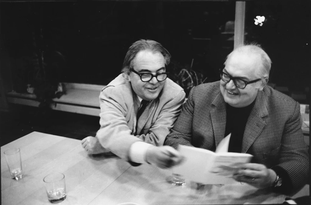 Max Frisch und Friedrich Dürrenmatt in Rüschlikon, 1968. Foto: Pia Zanetti