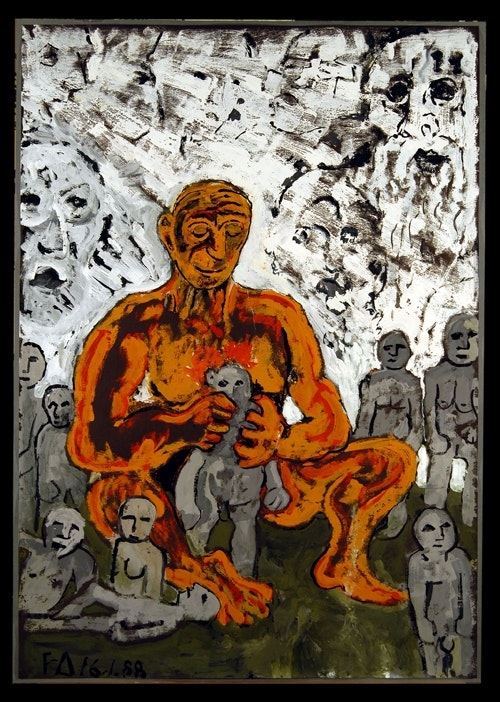 Prometeo plasmando persone, 1988